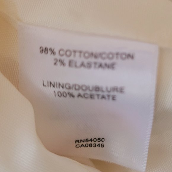 Robert Rodriguez Cream Cropped Cotton Blazer US 4 - Picture 16 of 16